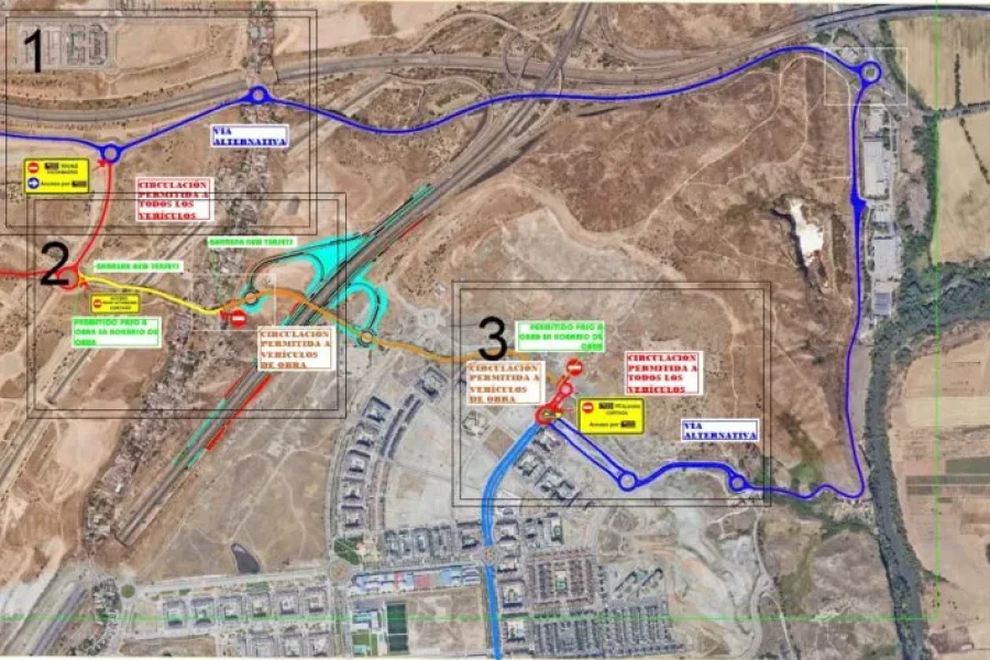 Obras M-50: se alarga dos semanas el corte al tráfico de la M-823