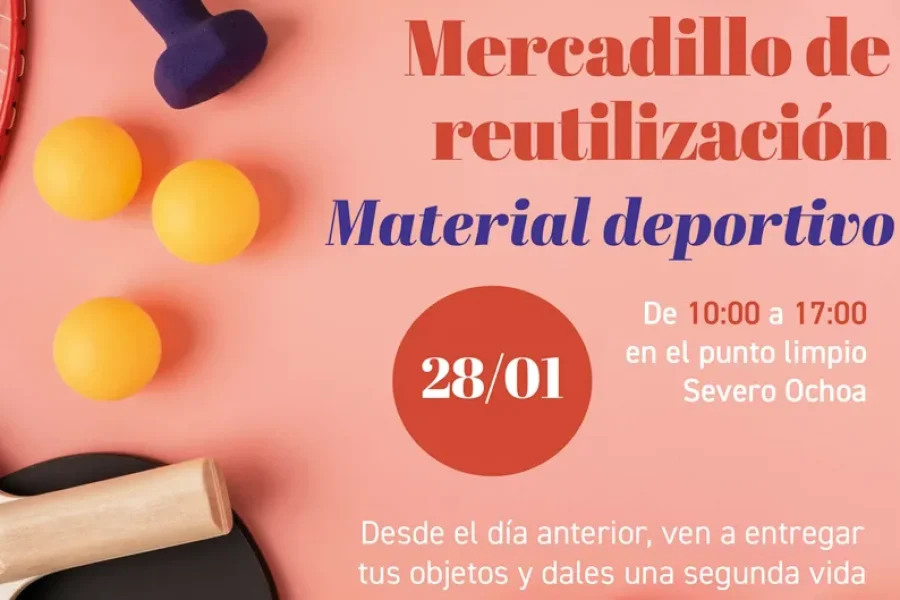 Mercadillo deportivo de reutilización en Rivas