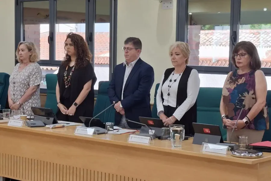 Imagen de los concejales del PSOE en el Pleno de Rivas.