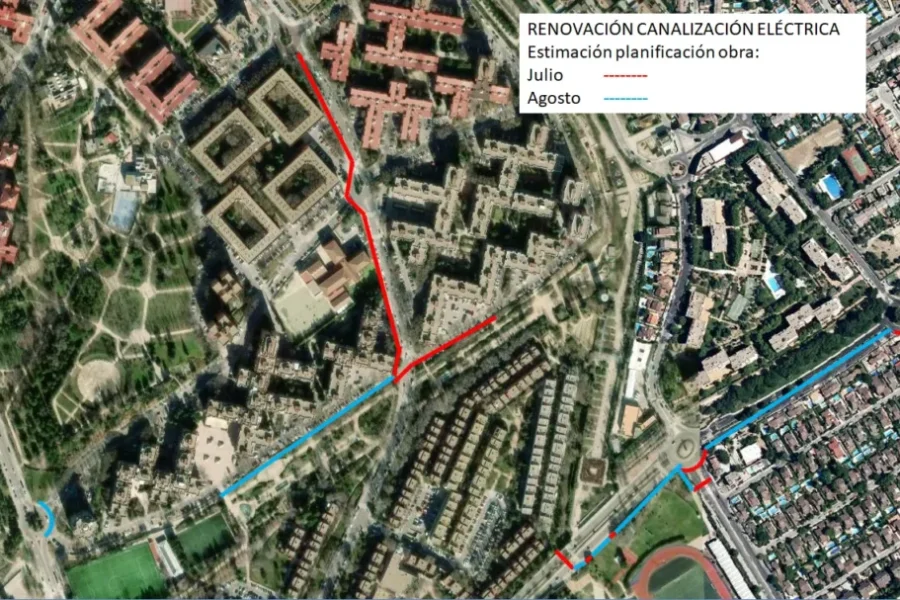 Limitaciones temporales de plazas de aparcamiento en Covibar y Pablo Iglesias