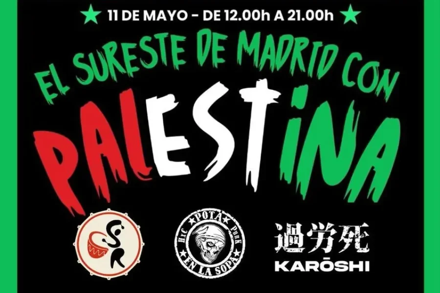 Acto de solidaridad con Palestina en La Poveda