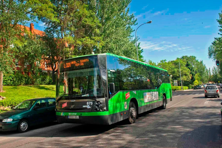Un autobus de la línea 331 de Rivas, afectada por la huelga de transporte. Foto de archivo del Ayuntamiento.