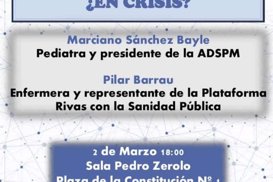 Charla Sanidad Pública en Crisis