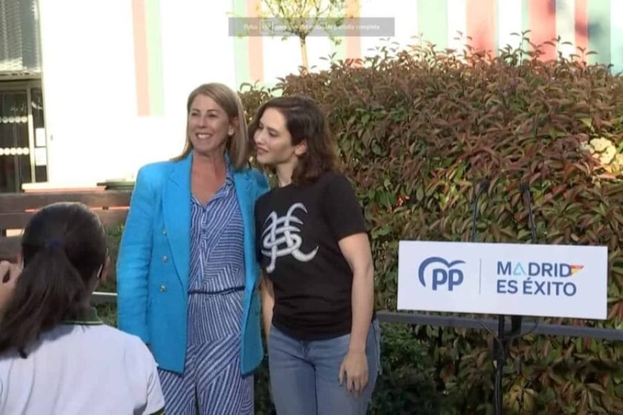 Isabel Díaz Ayuso en Rivas con Janette Novo