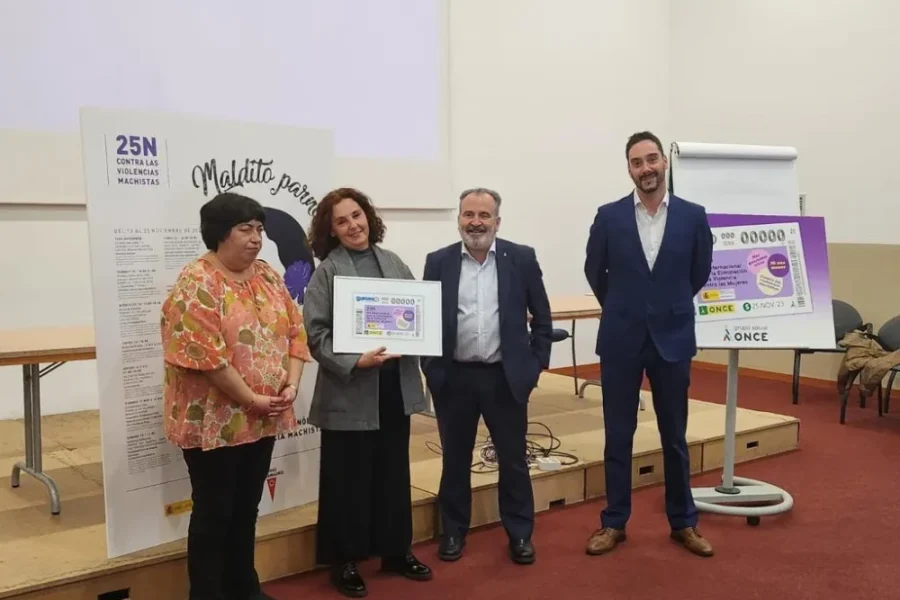 La ONCE presenta en Rivas su cupón para el 25N