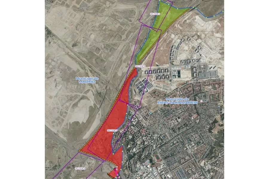 Avanzan los trámites en el cambio de lindes entre Madrid y Rivas