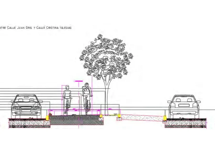 El carril bici en la Avenida de Levante será bidireccional