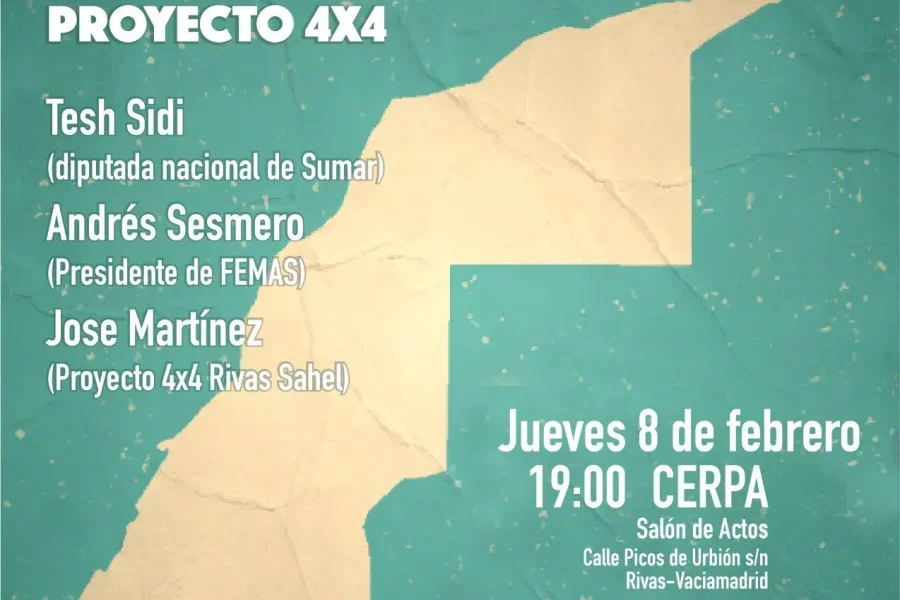 Tesh Sidi participa en Rivas sobre el Sáhara