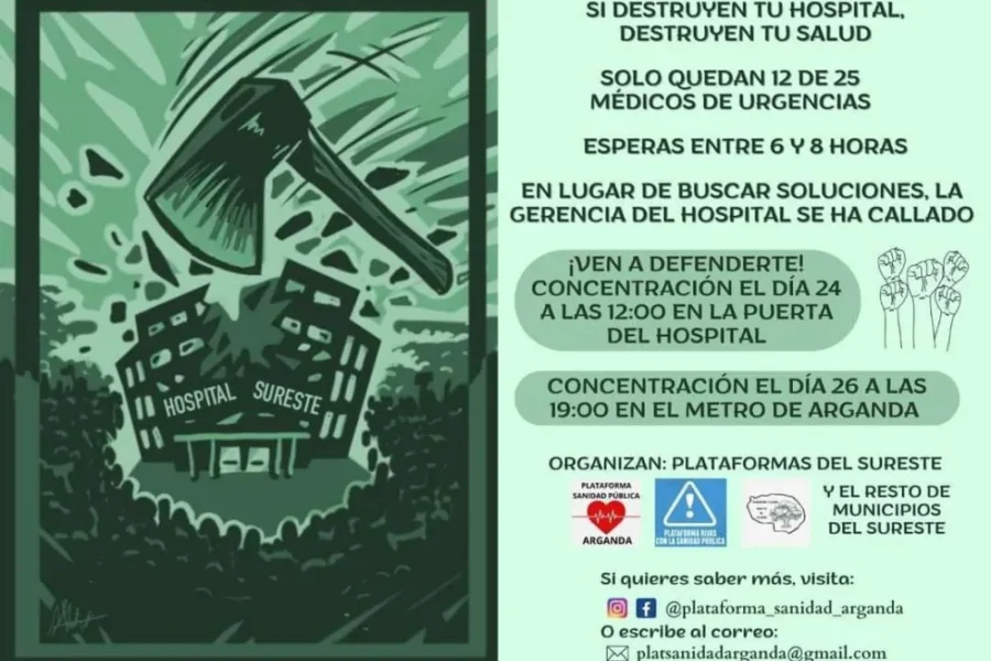 Movilizaciones en defensa del Hospital del Sureste