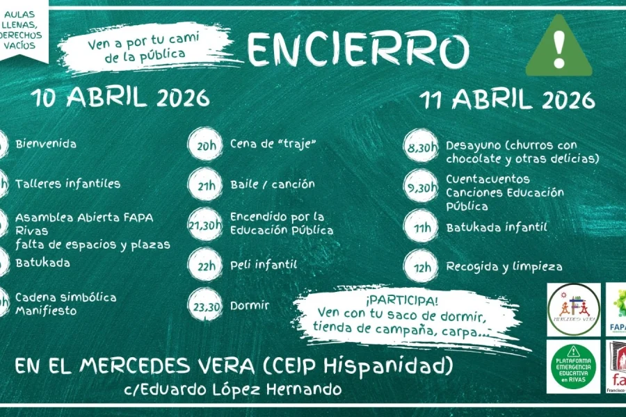 La comunidad educativa anuncia movilizaciones en Rivas