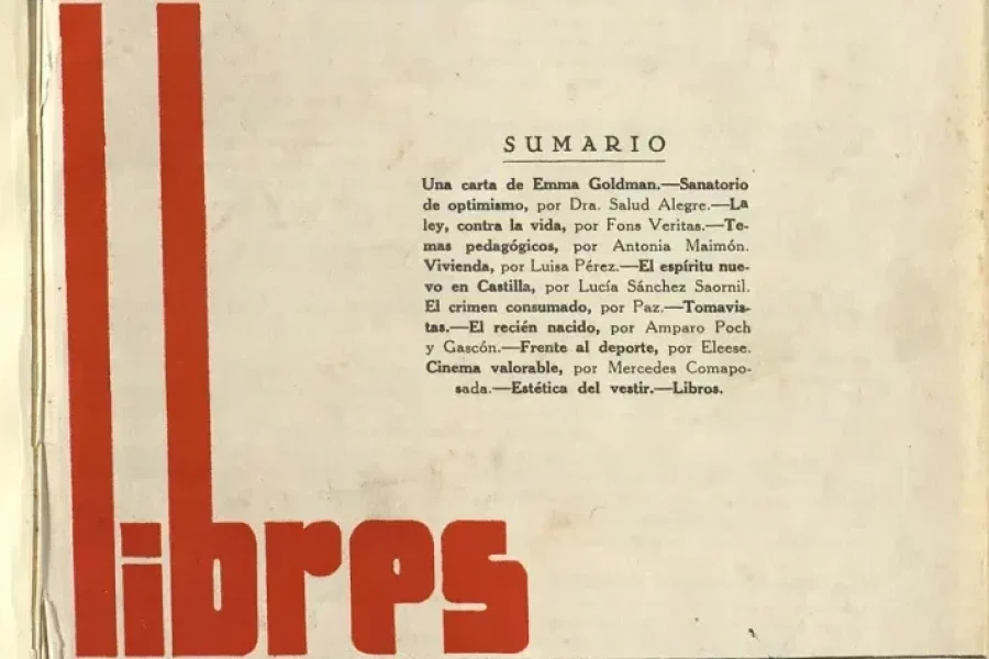 Mujeres singulares en plural: Mujeres libres