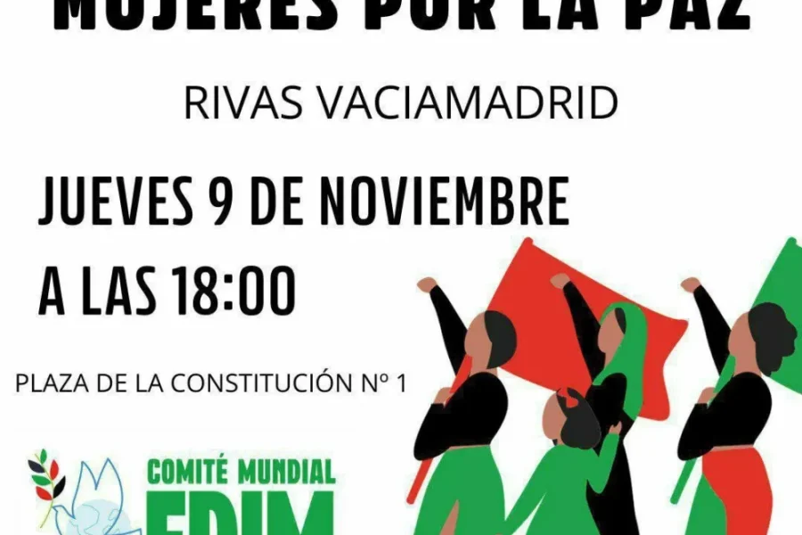 La Federación Democrática Internacional de Mujeres se manifiesta en Rivas por la paz