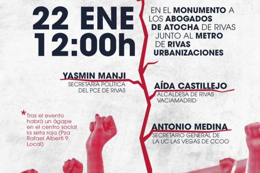 Homenaje Abogados de Atocha PCE Rivas 2022