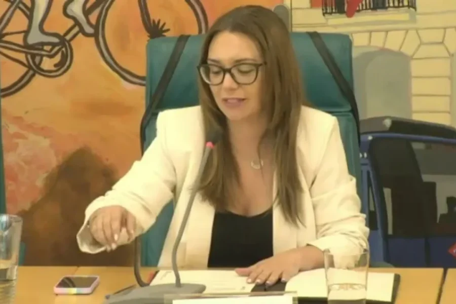 La alcadesa Aída Castillejo finaliza el último pleno de legislatura.