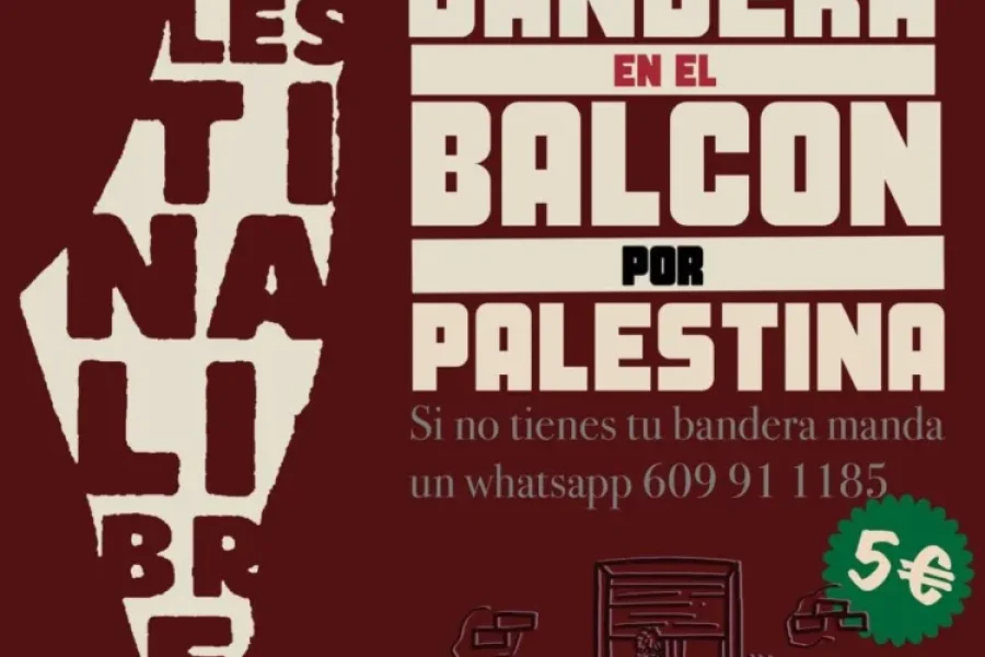 Cuelga tu bandera en el balcón por Palestina