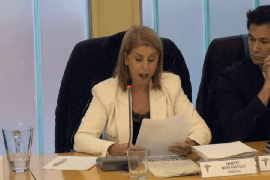 Janette Novo en el Pleno Municipal de Diciembre de 2022
