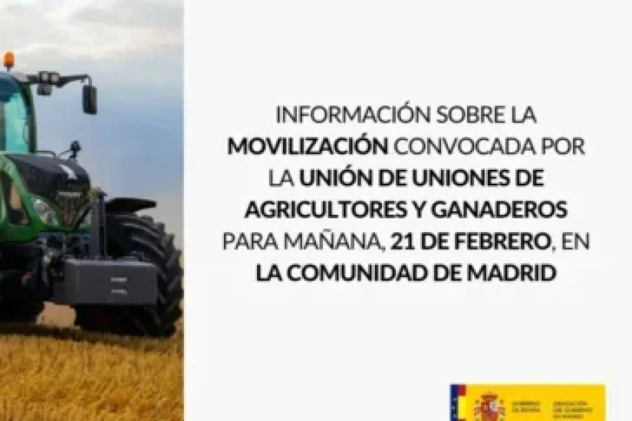 La M-203 se verá afectada por la 'Tractorada'
