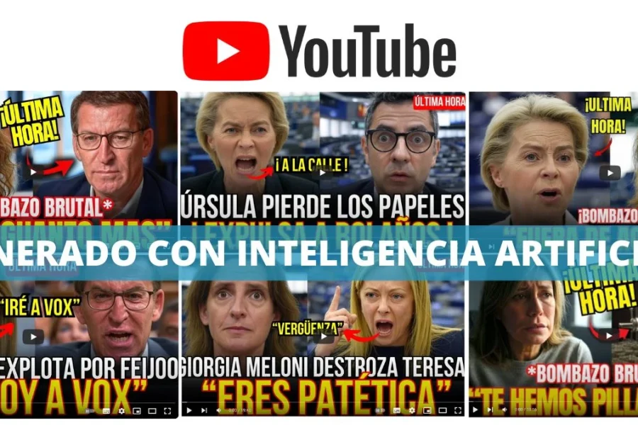 Youtube aloja multitud de vídeos creados con IA que contribuyen a la desinformación